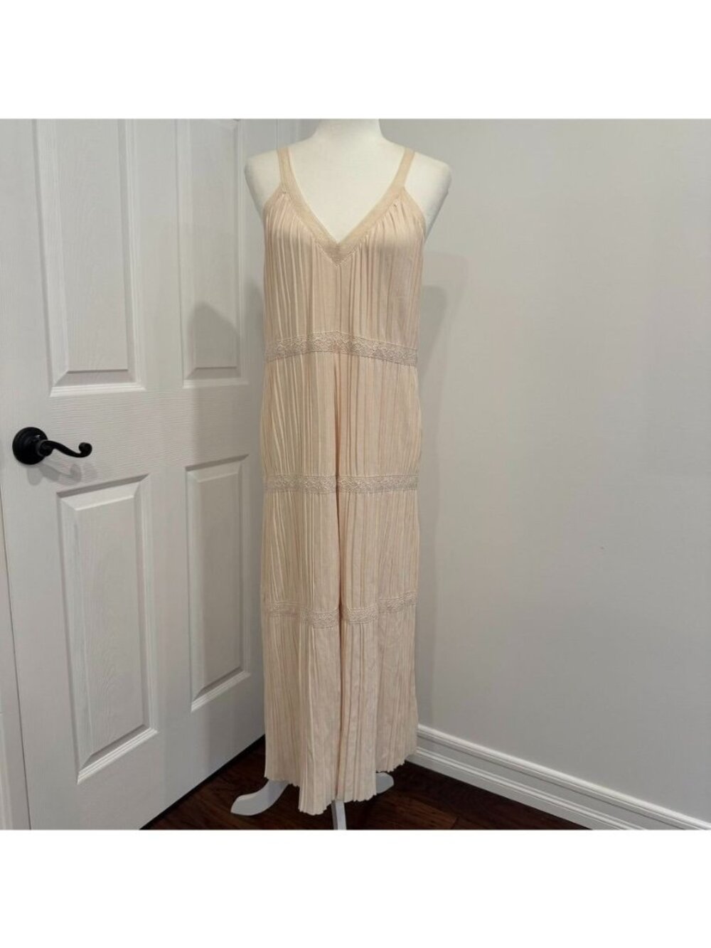 Zara Boho Lace Knit Midi Dress Size Medium NWT Cottagecore